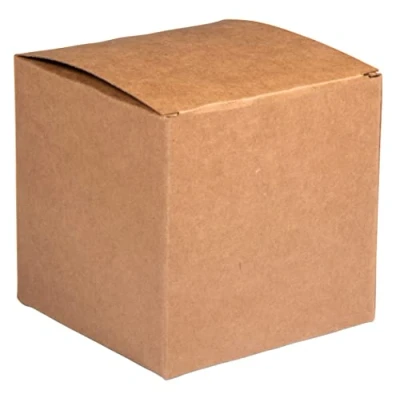 Imagen de Rayher Cajas plegables, 3 ud, papel kraft, cajitas para regalos, 10x10x10 cm, 67379521