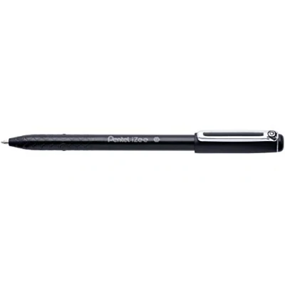Imagen de Pentel BX460 A IZee Bolígrafo (con capuchón, clip de metal, grosor trazo 0,5 mm, 12 unidades), color negro