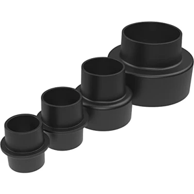 Imagen de Güde 55171 Juego de adaptadores para sistema aspiración 100 28 (4 piezas, compatible con #55136 GAA 50, #55137, 65 y #55442 65.1), color negro