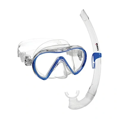 Imagen de Máscara y Tubo Mares Aquazone Combo Vento, Conjunto de Snorkel Adultos, Unisex, Azul