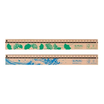 Imagen de herlitz 50033621 Regla (30 cm, 100% madera FSC)