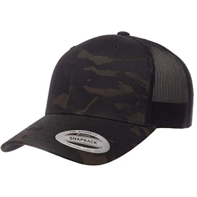 Imagen de Yupoong Yp Classics Retro Trucker Gorra Tapa, Multicam Negro, Talla única Unisex Adulto