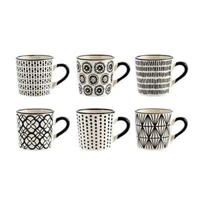 Imagen de H&amp;h set 6 tazze caff vhera in stoneware cc 90