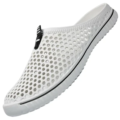 Imagen de SAGUARO Unisex Zapatillas de Playa Ahueca hacia Fuera Las Jardín Sandalias Clogs Zapatos Interior Exterior del Deslizador 36EU Blanco