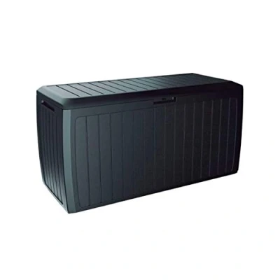 Imagen de Baul de jardin 290 litros Prosperplast Boxe Board plastico en color antracita 116,6 x 47 59,5 cm