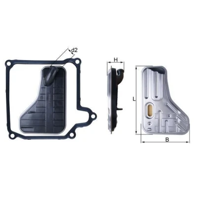 Imagen de Filtro hidráulico, transmisión automática KNECHT HX 264D