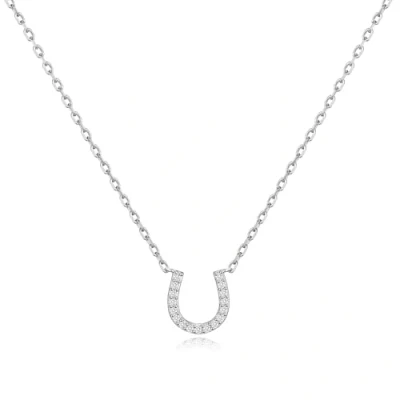 Imagen de Philip Jones Collar de herradura creado con cristales Zircondia®, Cristal, Cristal Zircondia®
