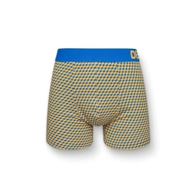 Imagen de Dedoles Calzoncillos Hombre y Chico Ropa Interior Algodón Boxer Muchos diseños Divertidos Dinosaurios Hockey Patos, Color: Azul, diseño: Azul Amarillo (bóxers Ajustados), tamaño: XL