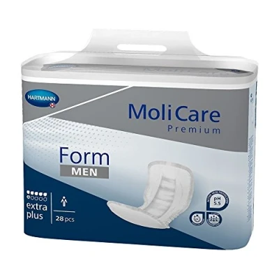 Imagen de MoliCare Premium Form MEN Extra Plus Almohadillas para incontinencia (6 gotas, 1 x 28 unidades)