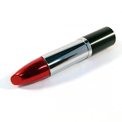 Imagen de Ulticool Pintalabios 8 GB Lipstick Red Memoria Almacenamiento de Datos USB Flash Pen Drive Memory Stick Rojo y Plata