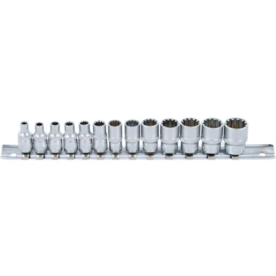 Imagen de BGS 2150 Juego de llaves vaso Gear Lock entrada 6,3 mm (1/4&quot;) 13 piezas
