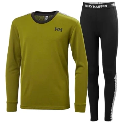 Imagen de Helly Hansen Junior Unisex Jr HH Lifa Active Set, Verde, 12