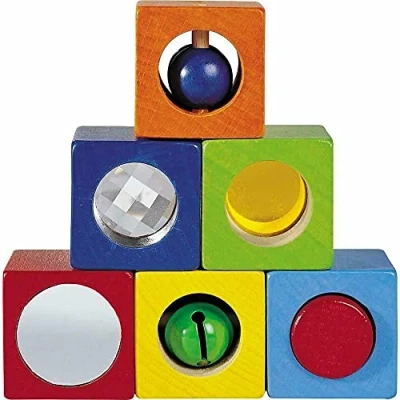 Imagen de HABA 1192 Discovery Blocks Colourful and Stable First Building Made of Beech Wood, for Ages 1 Up (Made in Germany)