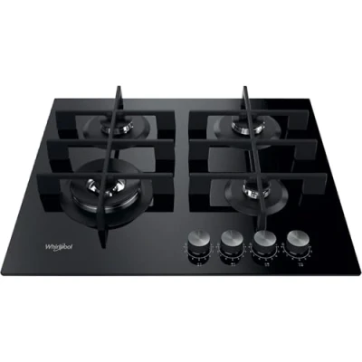Imagen de Placa de Gas Whirlpool GOWL 628 / NB, 4 zonas, natural, 59 cm, Negro