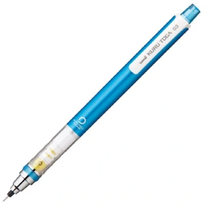 Imagen de Uni Lápiz Mecánico, Kuru Toga Modelo Estándar 0,3 mm, Azul (M34501P.33)