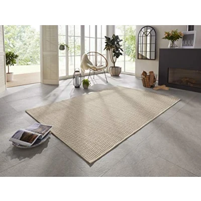 Imagen de Elle Decor Dreux Alfombra (Tejida a Mano, 120 x 170 cm), Color Crema, Beige, 80 150 cm