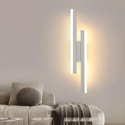 Imagen de Comely Aplique de Pared Interior LED, 3 Temperatura Color Lámpara LED Moderna, 16W Blanco Iluminación para Dormitorio, Estudio Comedor, Pasillo, 3000K/4500K/6500K