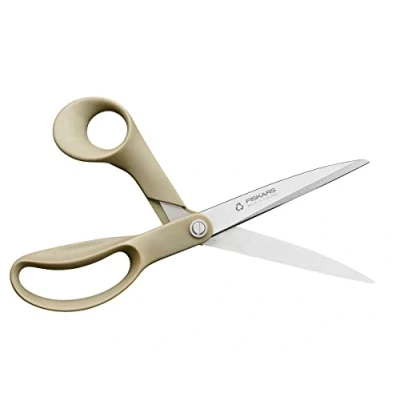 Imagen de Fiskars ReNew Tijeras universales, Longitud: 25 cm, Acero inoxidable/plástico reciclado, Fabricado con materiales 100% reciclables, 1062542