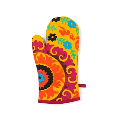 Imagen de Excelsa New Delhi Guante de Horno, Talla única, Forro 100% algodón, Relleno poliéster
