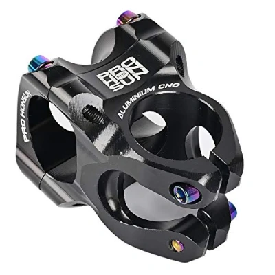 Imagen de AKDSteel 31.8 Stem Wake Vástago de bicicleta montaña CNC corto para manubrio aleación aluminio MTB, piezas ciclismo, carretera, BMX, Fixie