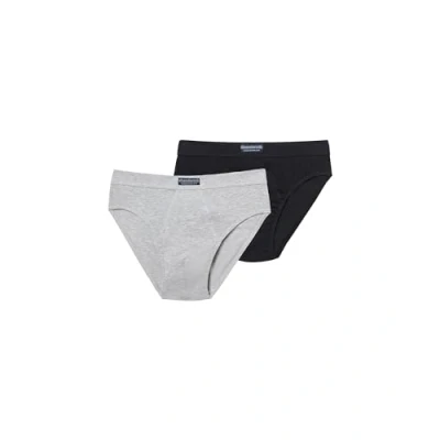Imagen de Abanderado Slip abierto Línea Ocean Moda mpks Hombre x2, Multicolor (Gris Vigoré/Negro), 48