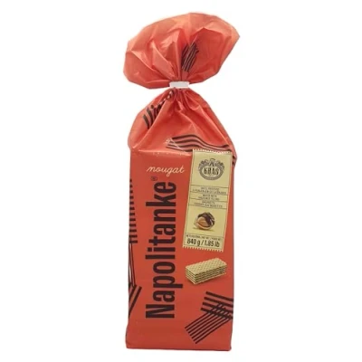 Imagen de NAPOLITANKE KRAS Galletas Premium de Wafers con Deliciosos Rellenos Leche, Crema Chocolate, Avellana Múltiples Tamaños (840 G HAZELNUT, 2 PCS)