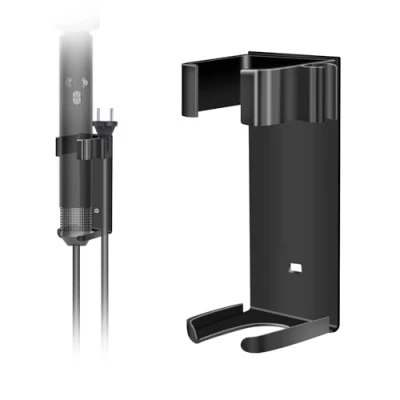 Imagen de POFIBO Soporte para Dyson Airwrap, de Pared sin taladrar planchas Pelo, Compatible con Varios barriles Hierro Rizado, alisadores (Negro)