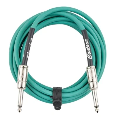 Imagen de Fender Contour Instrument Cable, Guitar Accessories, Straight/Straight, Sherwood Green, 10 ft