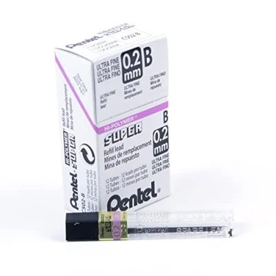 Imagen de Minas de lápiz Pentel 0.2 B
