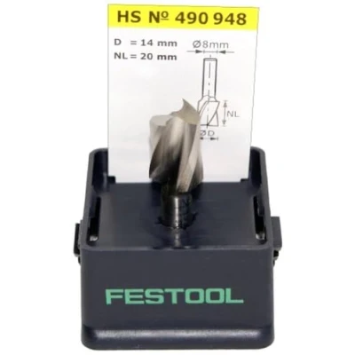 Imagen de Festool fresa helicoidal hw para ranurar hs spi s8 d14/20