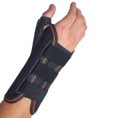 Imagen de Muñequera semirrigida inmovilizadora larga con ferula de pulgar derecho. Mfp d81 t/4