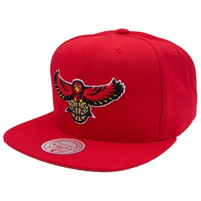 Imagen de Mitchell &amp; Ness NBA/HWC Team Ground 2.0 Snapback, Atlanta Hawks Rojo, Talla única