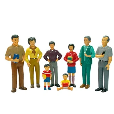 Imagen de Miniland Figuras de familia asiática colores. (27397) , color/modelo surtido
