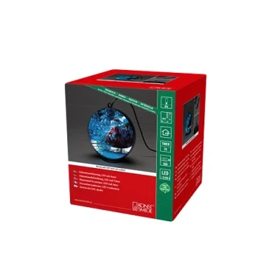 Imagen de Konstsmide Christmas Bola holograma 3D Paisaje de invierno, 64 LED