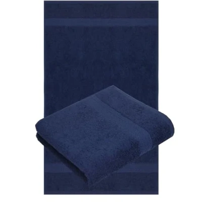 Imagen de Betz Paquete de 2 Toallas Lavabo Premium 100% algodón 50x100cm Color Azul Oscuro