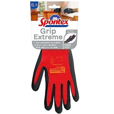 Imagen de Spontex guantes Grip Extreme Tamaño 9 Luz y flexible guante ideales de trabajo para trabajar con equipos herramientas. 1er Pack (1 x 1 par)