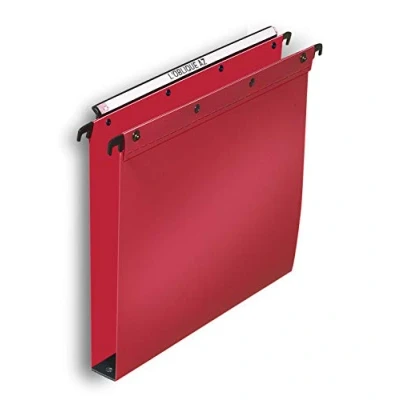 Imagen de Elba Ultimate PP Carpeta colgante (polipropileno, 30 mm, 10 unidades), color rojo