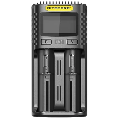 Imagen de Nitecore UM2 UMS2 Cargador Universal (1500 mA, USB, para Adultos, 152 x 73 40 cm), Color Negro