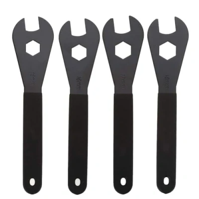 Imagen de Phisscii Llave de cono acero al carbono Multifunción Duradera, Herramienta reparación bicicletas bicicleta (17 mm)