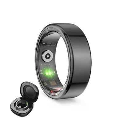 Imagen de KSIX Saturn Anillo Inteligente para Hombre y Mujer con Monitor de Actividad Pasos Calorías Smart Ring Que Mide Oxígeno en Sangre, Cardíaco, Control Sueño 3 Días Autonomía M
