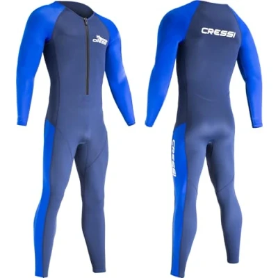 Imagen de Cressi Wahoo Man Monopiece Wetsuit Light Blue 2mm XL/5 Traje una Pieza en Premium Neopreno y Elastano 1,5/2 mm, Men&#039;s, Azul/Azul Claro Hombre