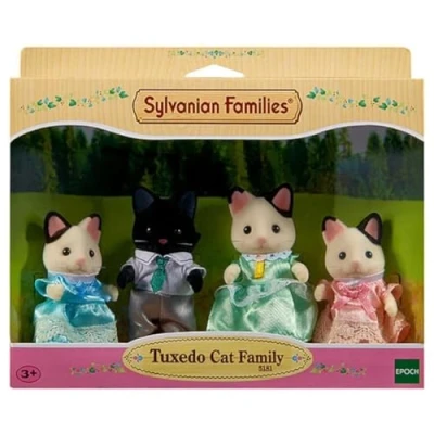 Imagen de Sylvanian Families 05181 Familia Gato Tuxedo (EPI)