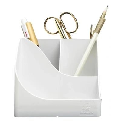 Imagen de EXACOMPTA Ref. 69513D Pen Wave Autentik Lote de 4 botes para lápices (5 compartimentos, compartimentos altos utensilios grandes y 1 compartimento bajo pequeños