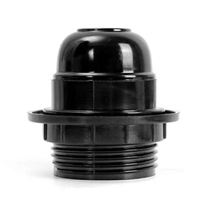 Imagen de Fiacvrs casquillo de bombilla E27, soporte para lámpara tornillo Edison ES colgante toma corriente abra pantalla anillo conector adaptador
