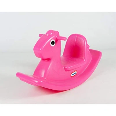 Imagen de Little Tikes Caballo Mecedor, Juego Activo para Niños Pequeños, Asas de Fácil Agarre y Silla Estable Mayor Seguridad, Fabricación Duradera, Magenta