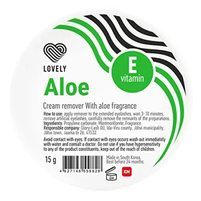 Imagen de LOVELY Lash Cream Remover para extensiones de pestañas Aroma: ALOE VERA Removedor una eliminación suave, rápida y delicada las el pegamento