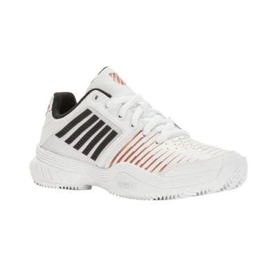 Imagen de K Swiss Court Express HB, Tenis Shoe Mujer, Blanco, Negro, Oro Rosa, 41.5 EU