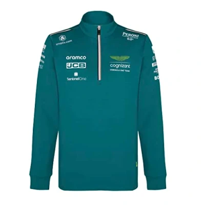 Imagen de F1 Aston Martin Formula One Team Mechandise oficial de Fórmula Uno Réplica del equipo capa media Hombre verde esterlina 2023 (S),