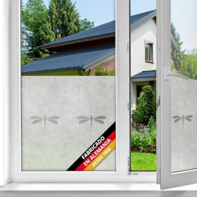 Imagen de d c fix vinilo adhesivo para cristales ventanas Nibella estático premium opaco translúcido privacidad decorativo mampara de ducha baño lámina pegatina 45 cm x 1,5 m
