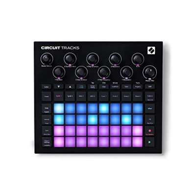 Imagen de Novation Circuit Tracks: secuenciador Groovebox con pistas de sintetizador, percusión y MIDI para crear música electrónica.